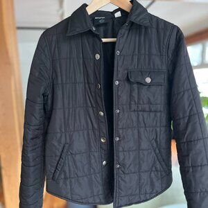 Black Quilted Snap-Front  BDG Jacket